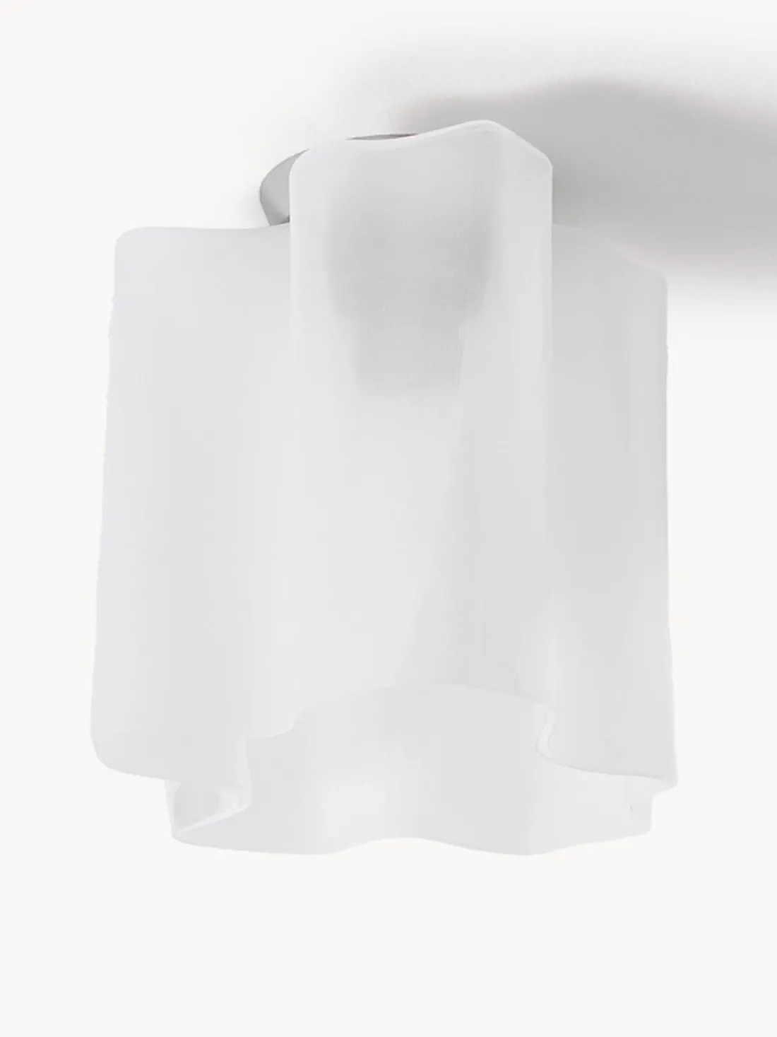 Plafón pequeño artesanal de vidrio soplado Logico