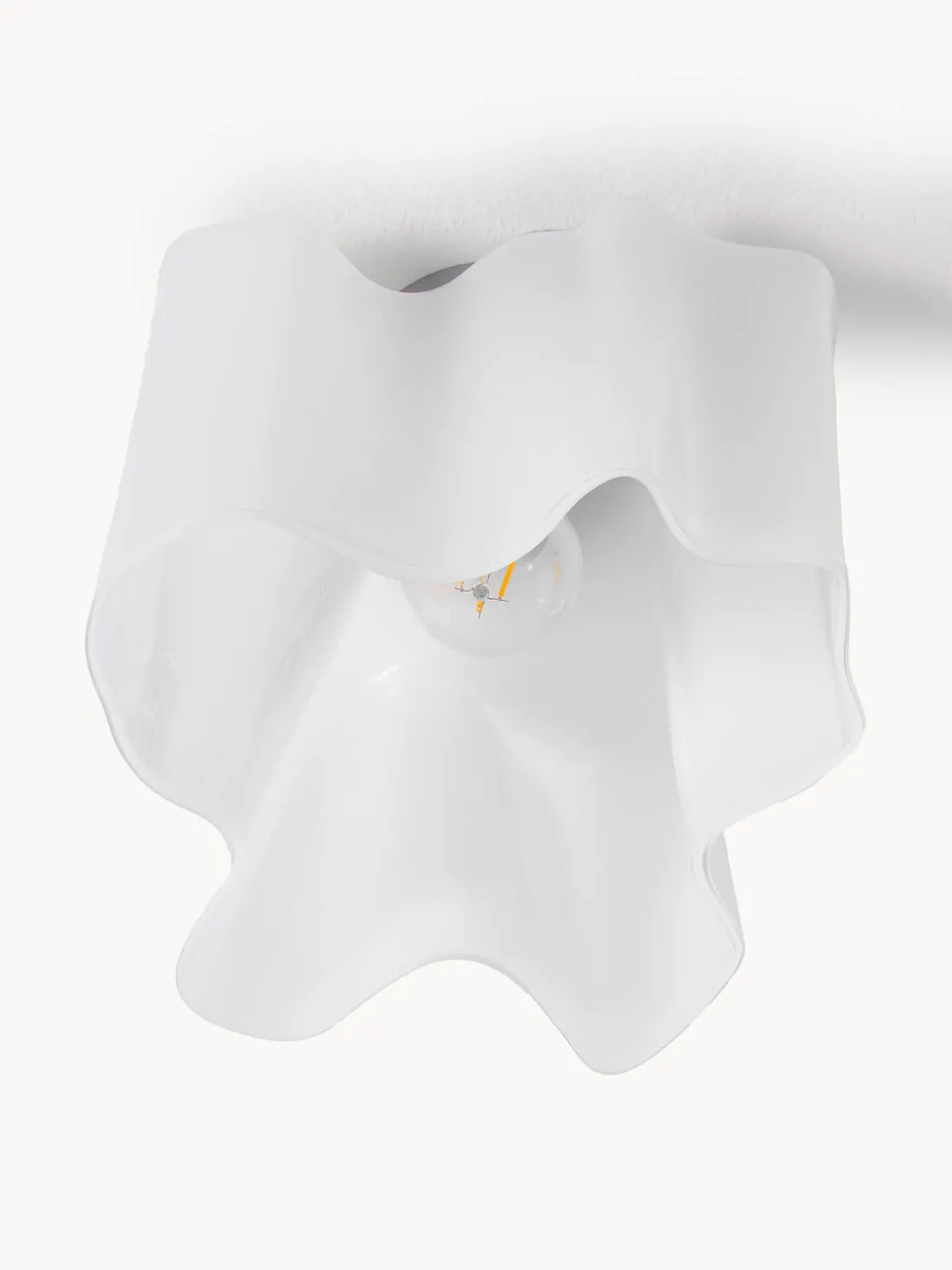 Plafón pequeño artesanal de vidrio soplado Logico