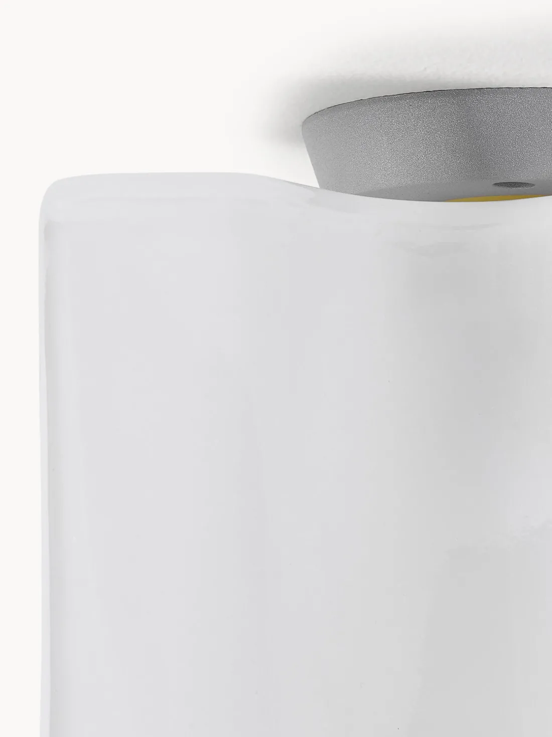 Plafón pequeño artesanal de vidrio soplado Logico