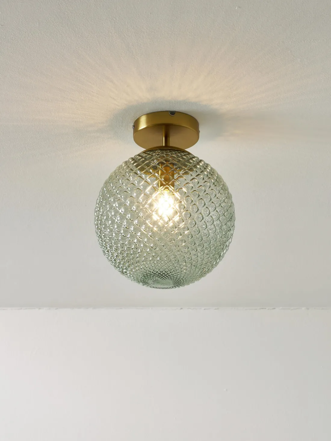 Plafón pequeño de vidrio Lorna