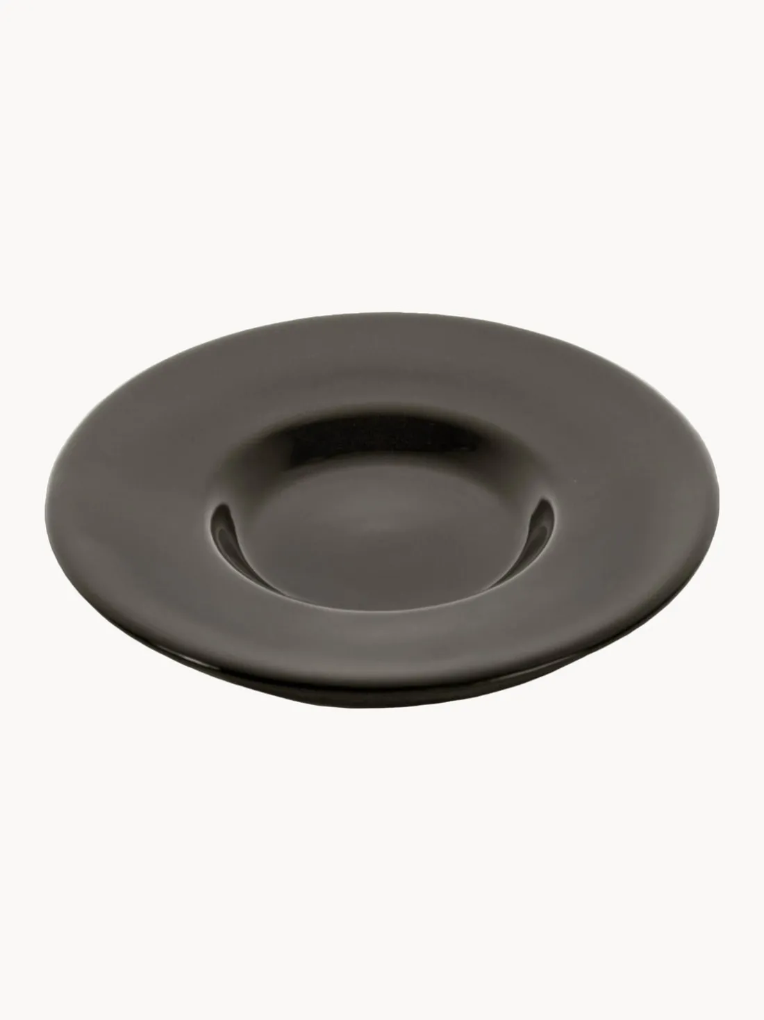 Platitos espresso de porcelana con esmalte reactivo Dune, 2 uds.