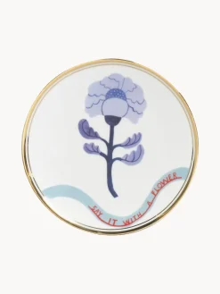 Plato artesanal de porcelana Peony