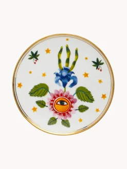 Plato artesanal de porcelana Floreal