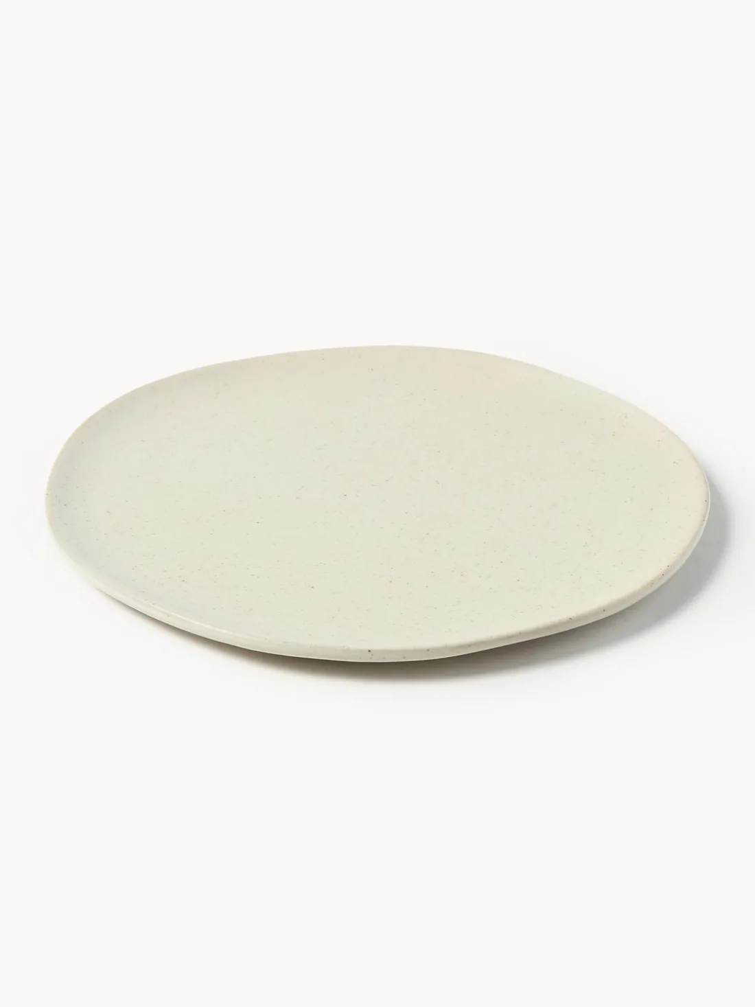 Plato llano de cerámica Flow