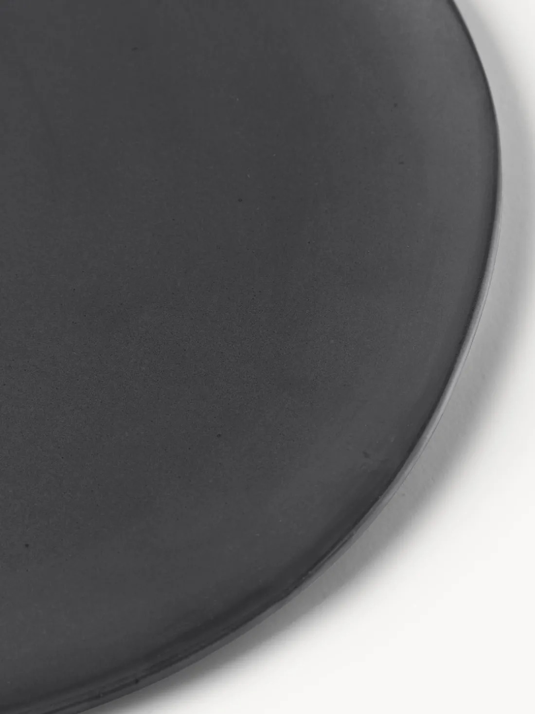 Plato llano de cerámica Flow