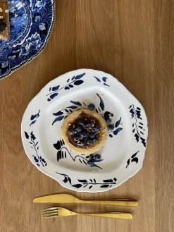 Plato llano de porcelana Classic On Acid