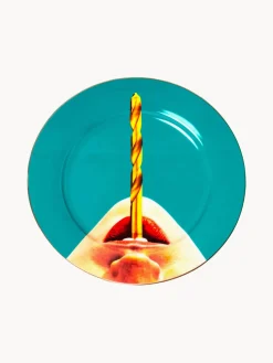 Plato llano de porcelana Drill