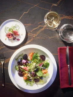 Plato llano de porcelana Fine Bone China Jade Lift