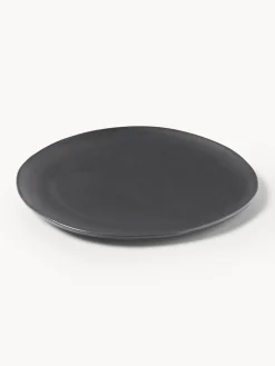 Plato postre de cerámica Flow