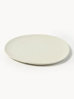 Plato postre de cerámica Flow