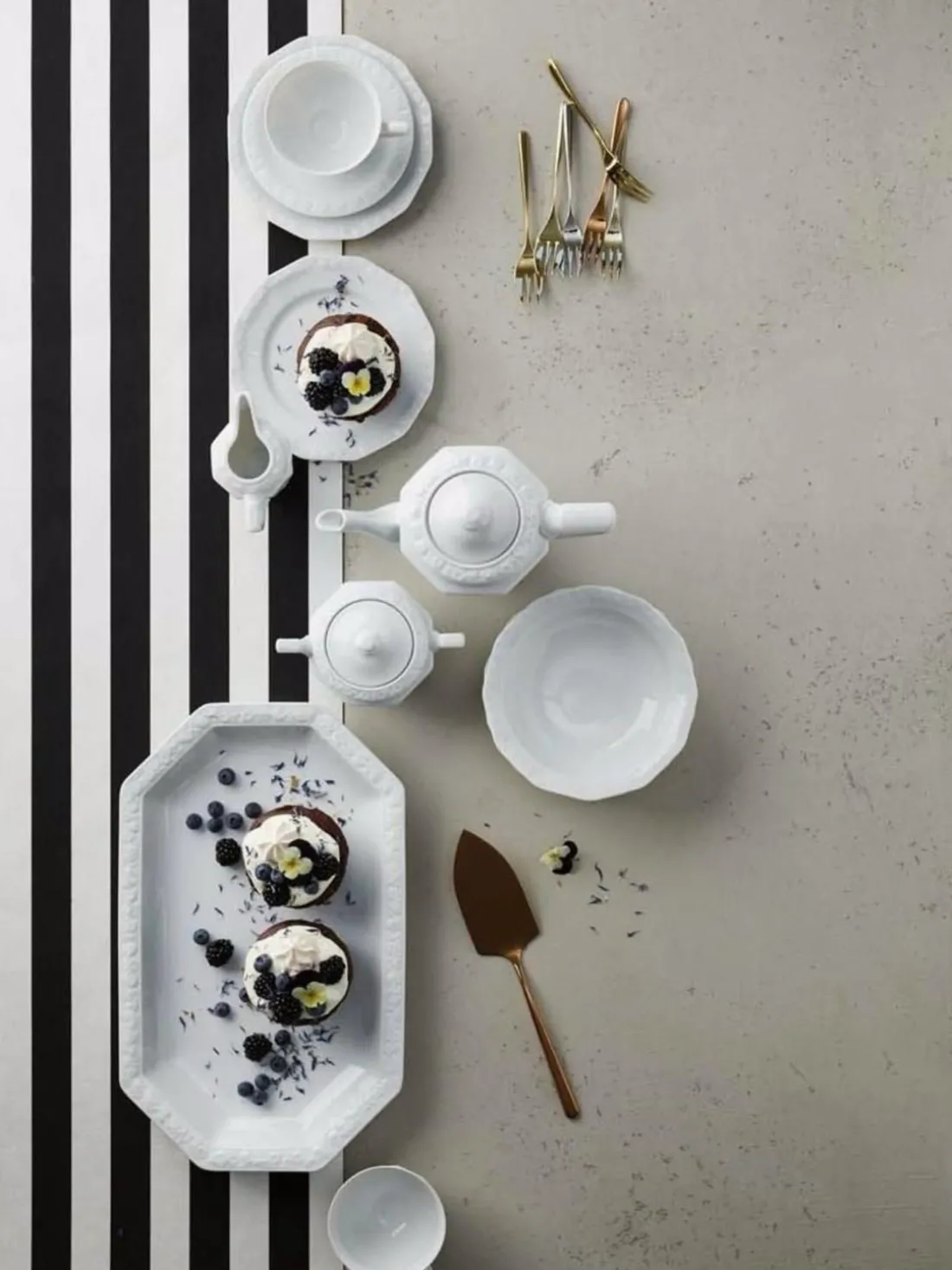 Plato postre de porcelana Maria