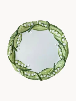Plato postre pintado a mano Lily of the Valley