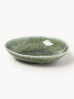 Platos hondos artesanales de forma orgánica Macey, 4 uds.