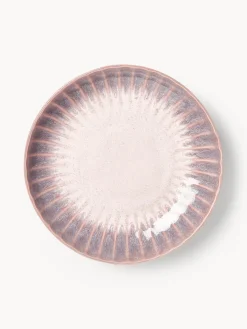 Platos hondos artesanales con esmalte reactivo Vinci, 4 uds.