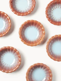 Platos hondos artesanales Marguerite, 4 uds.