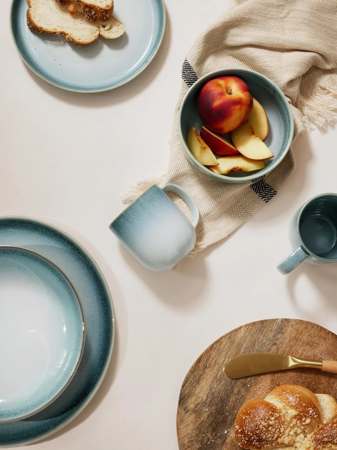 Platos hondos con esmalte reactivo Havana, 4 uds.