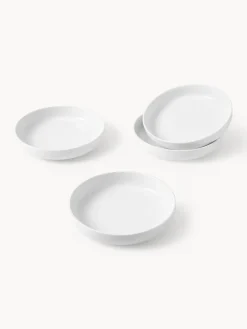 Platos hondos de porcelana Nessa, 4 uds.