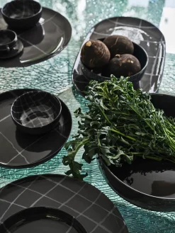 Platos hondos de porcelana con esmalte reactivo Zuma, 2 uds.