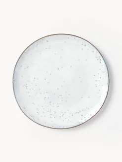 Platos llanos artesanales Nordic Sand, 4 uds.