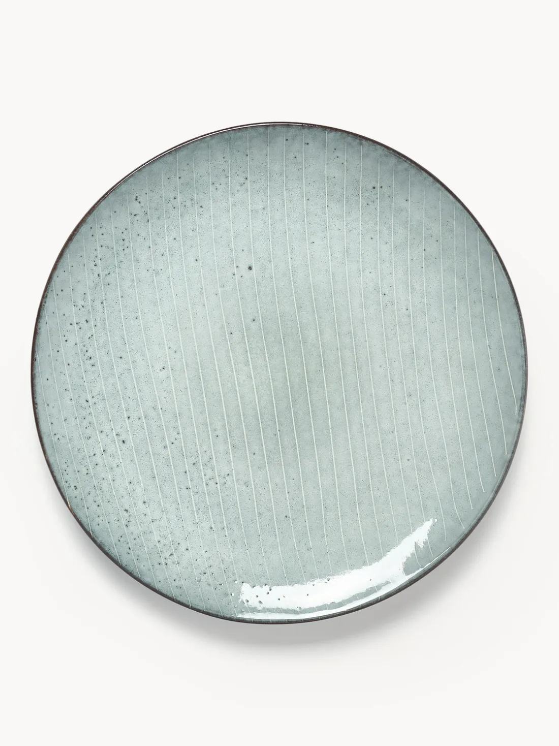 Platos llanos artesanales Nordic Sea, 4 uds.