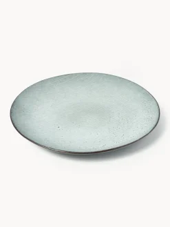 Platos llanos artesanales Nordic Sea, 4 uds.