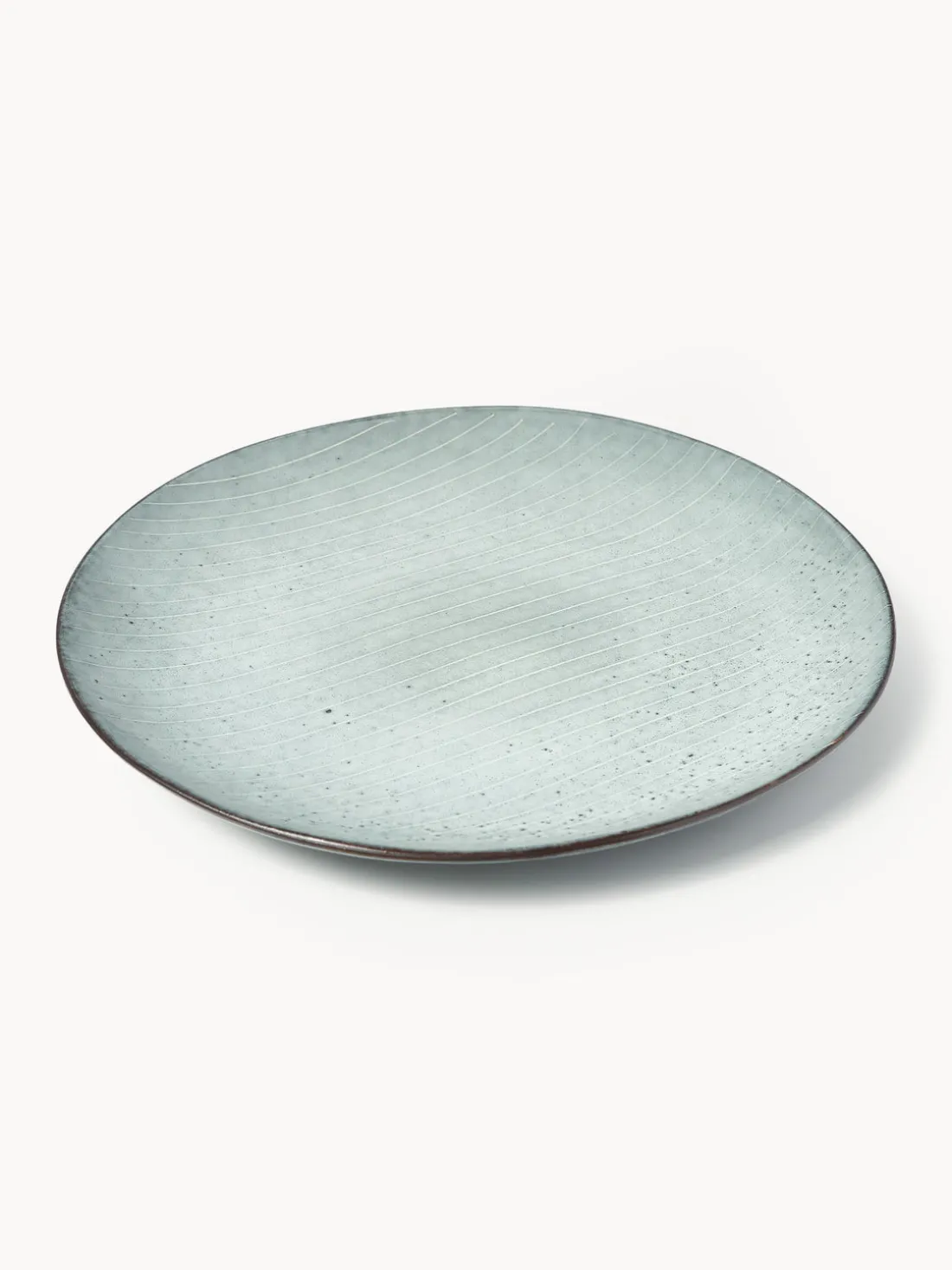 Platos llanos artesanales Nordic Sea, 4 uds.