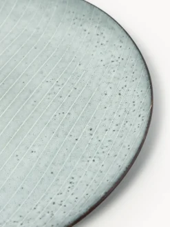 Platos llanos artesanales Nordic Sea, 4 uds.