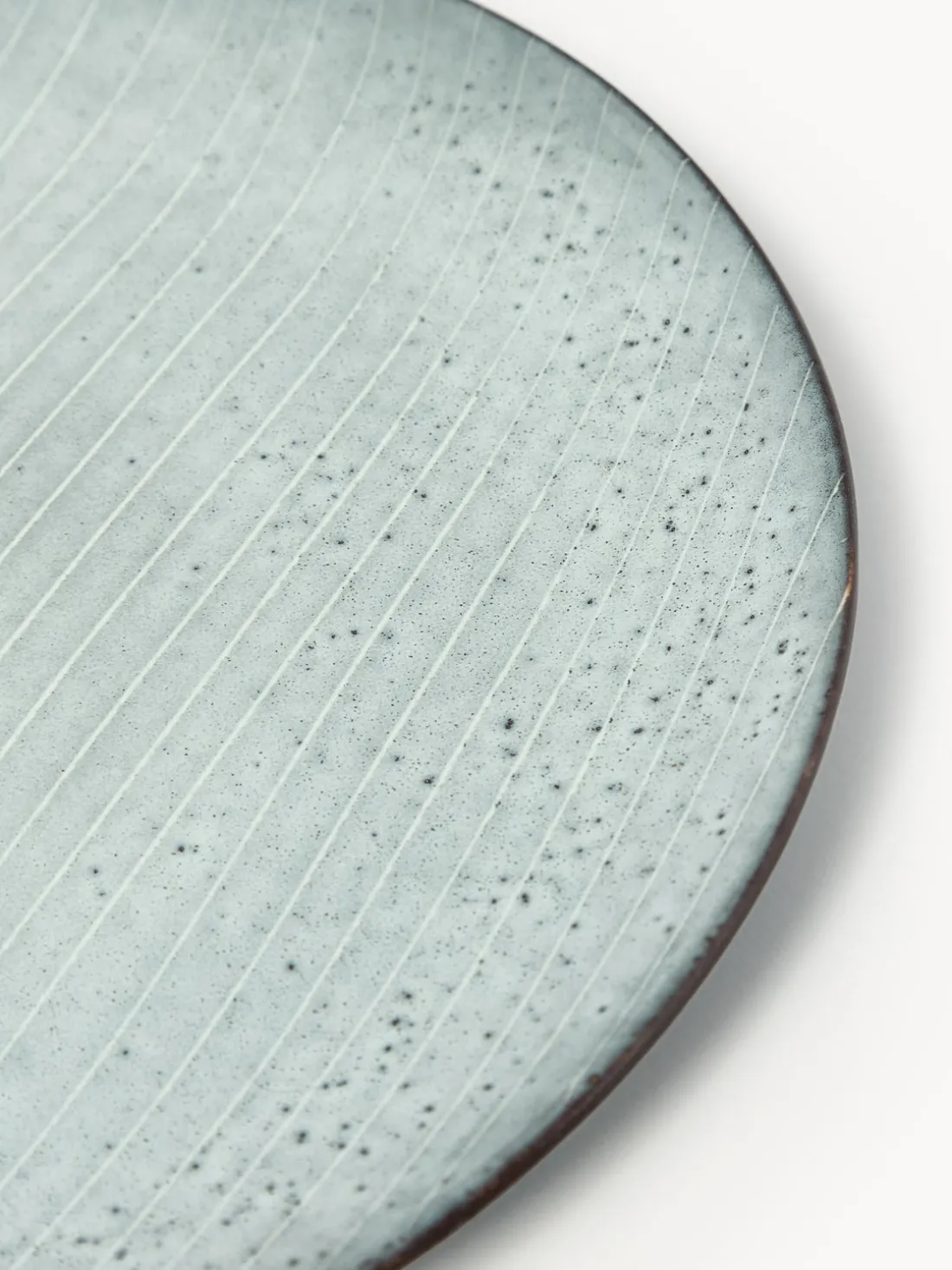 Platos llanos artesanales Nordic Sea, 4 uds.