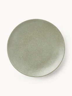 Platos llanos artesanales Nordic Marsh, 4 uds.