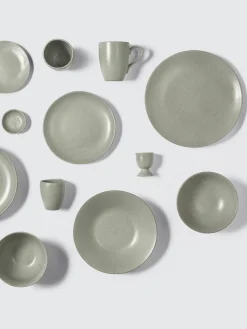 Platos llanos artesanales Nordic Marsh, 4 uds.