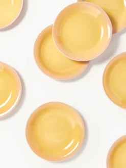 Platos llanos artesanales Marguerite, 4 uds.