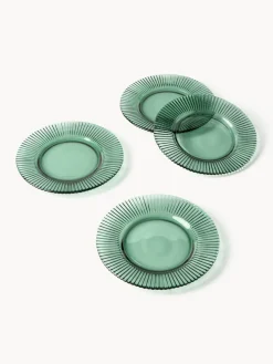 Platos llanos con relieves Effie, 4 uds.