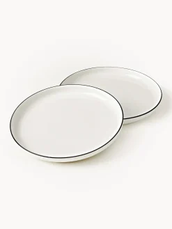Platos llanos de porcelana Facile, 2 uds.