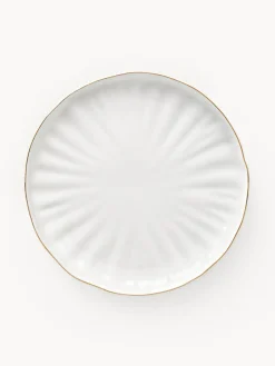 Platos llanos de porcelana con relieves Sali, 2 uds.