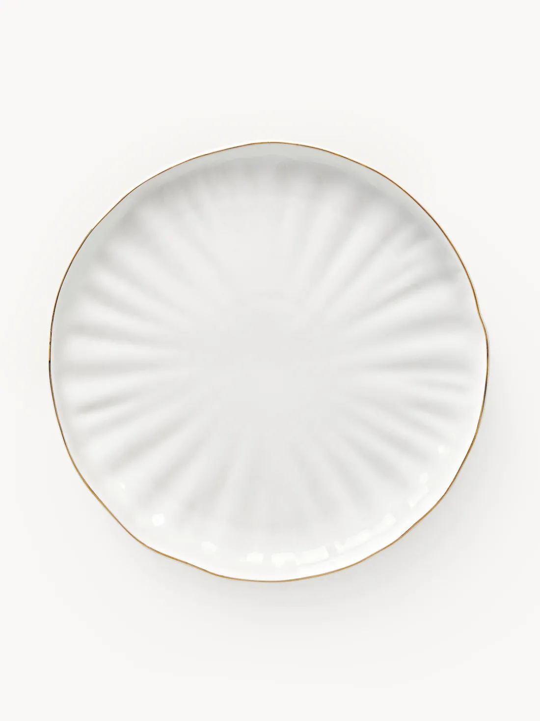 Platos llanos de porcelana con relieves Sali, 2 uds.