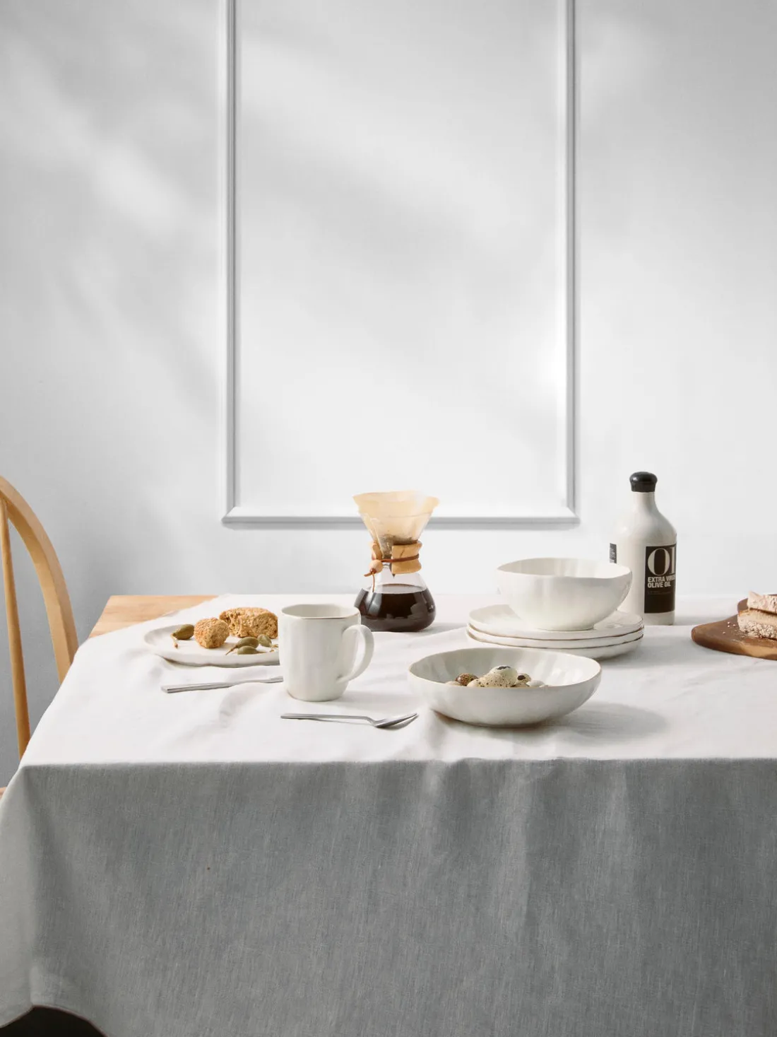 Platos llanos de porcelana con relieves Sali, 2 uds.