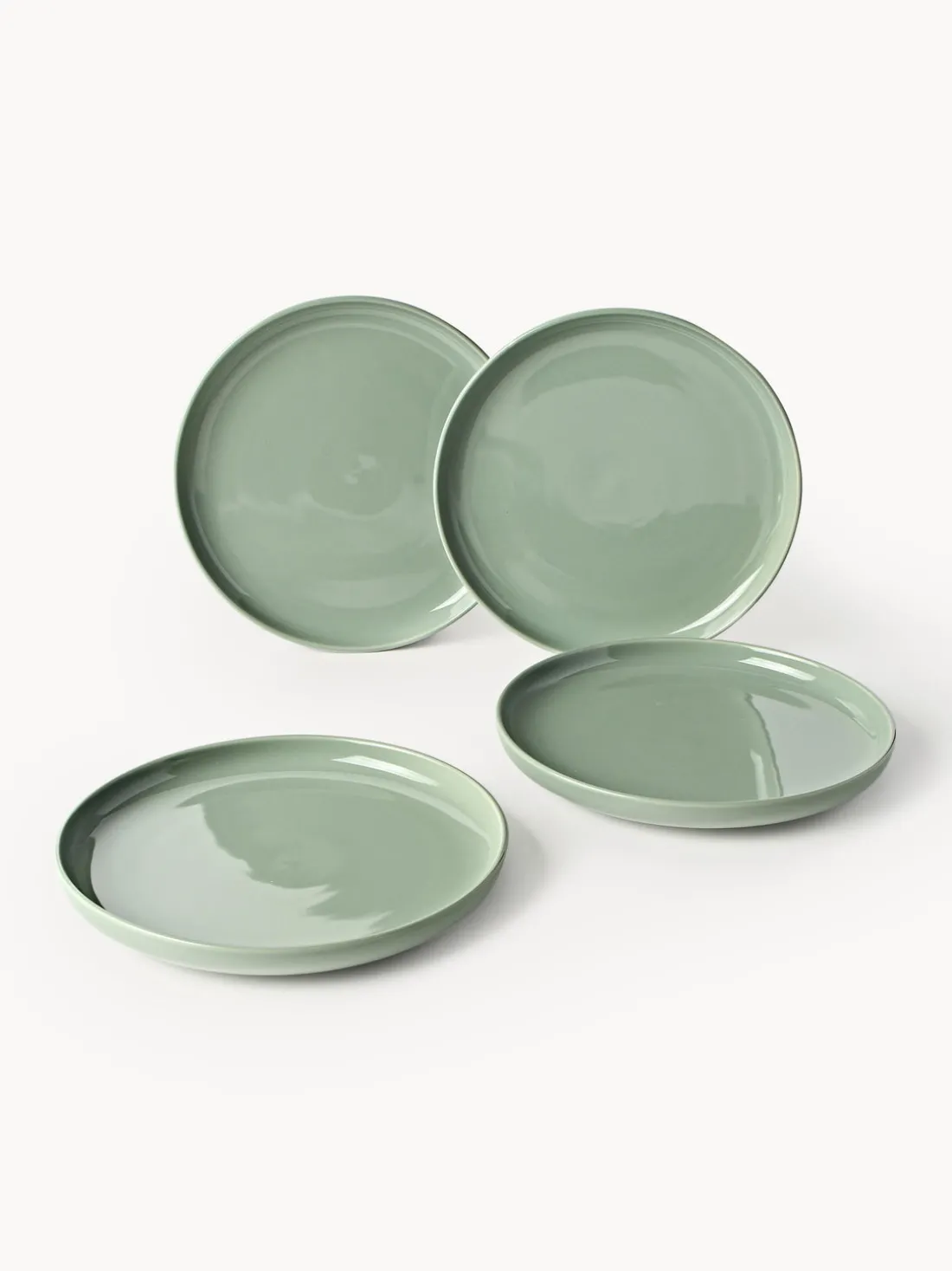 Platos llanos de porcelana Nessa, 4 uds.