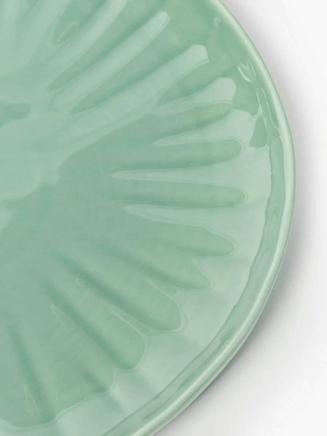 Platos llanos de porcelana con relieves Sali, 4 uds.