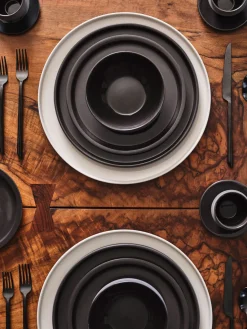 Platos llanos de porcelana con esmalte reactivo Dune, 2 uds.