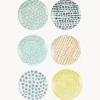 Platos postre de porcelana Marea, 6 uds.