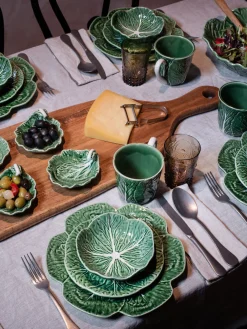 Platos postre pintados a mano Cabbage, 2 uds.