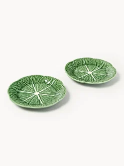 Platos postre pintados a mano Cabbage, 2 uds.
