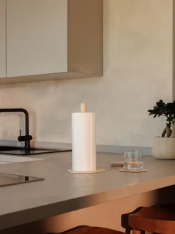 Portarrollos de cocina de metal artesanal Ivana