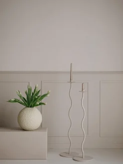 Portavelas de suelo Curved, 86 cm