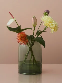 Portavelas de vidrio Tota