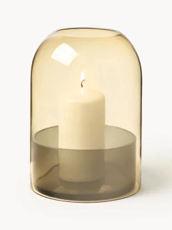 Portavelas de vidrio Tota