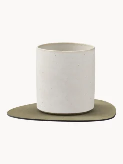 Posavasos asimétricos de cuero Curve, 4 uds.