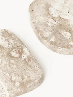 Posavasos asimétricos de mármol Lio, 4 uds.