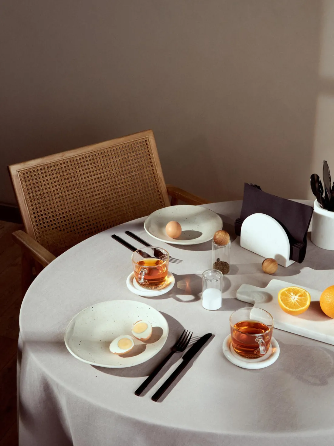 Posavasos de mármol Yael, 4 uds.