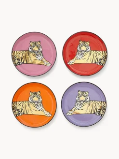 Posavasos de porcelana con oro Safari, 4 uds.